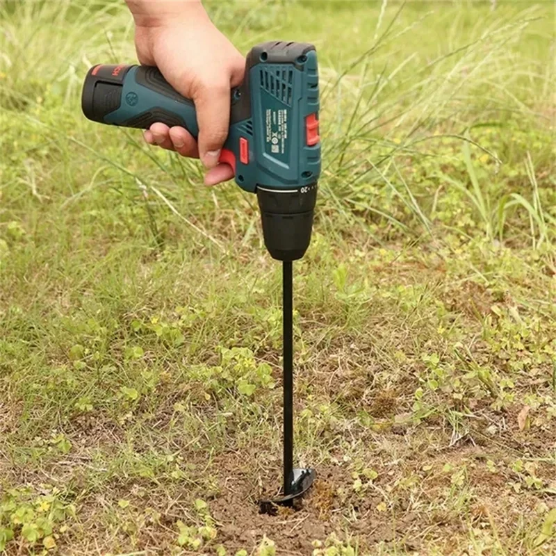 F5 Planter Auger Spiral Drill Bit Flower Planter Earth Planting Hole Cutter Drill Bits Digger Tool Garden Plant Tool Accessories