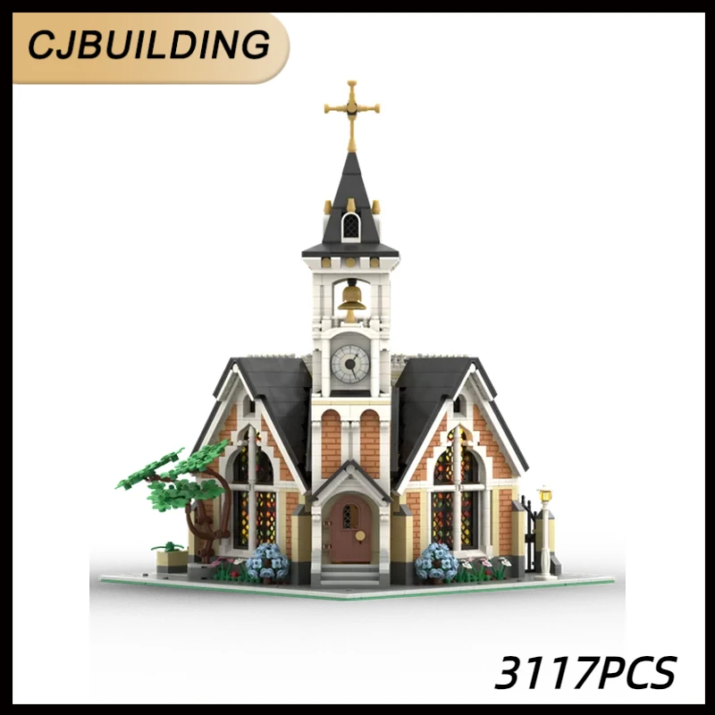 

MOC-171047 Building blocks St. Joseph's Memorial Church Street model DIY Technology Modular Blocks Gifts Toys DIY Sets Assembly