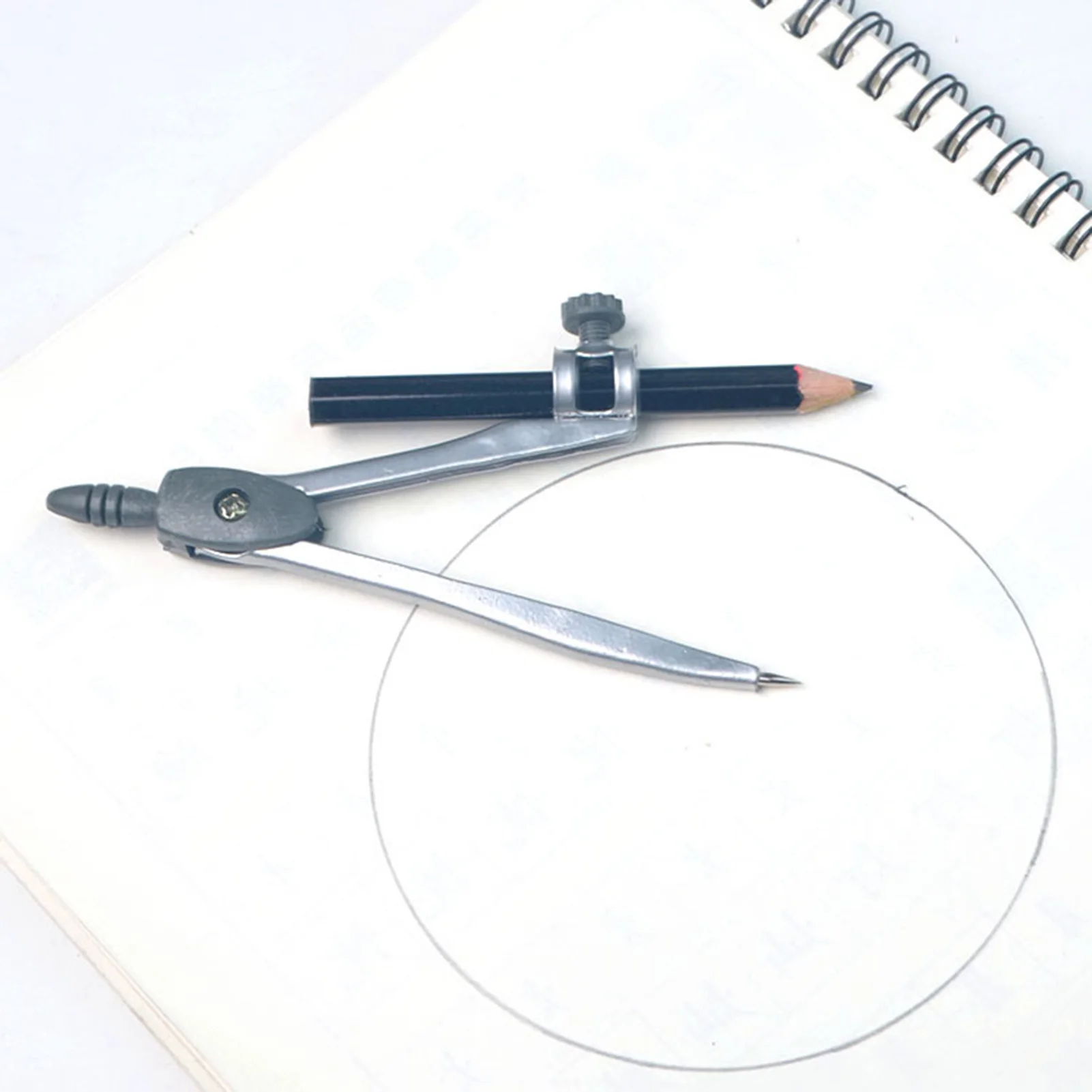 Metal Compass Set Professional Geometry Math Drafting Drawing Tool Precision Pencil Holder Student School Stationery Supplies