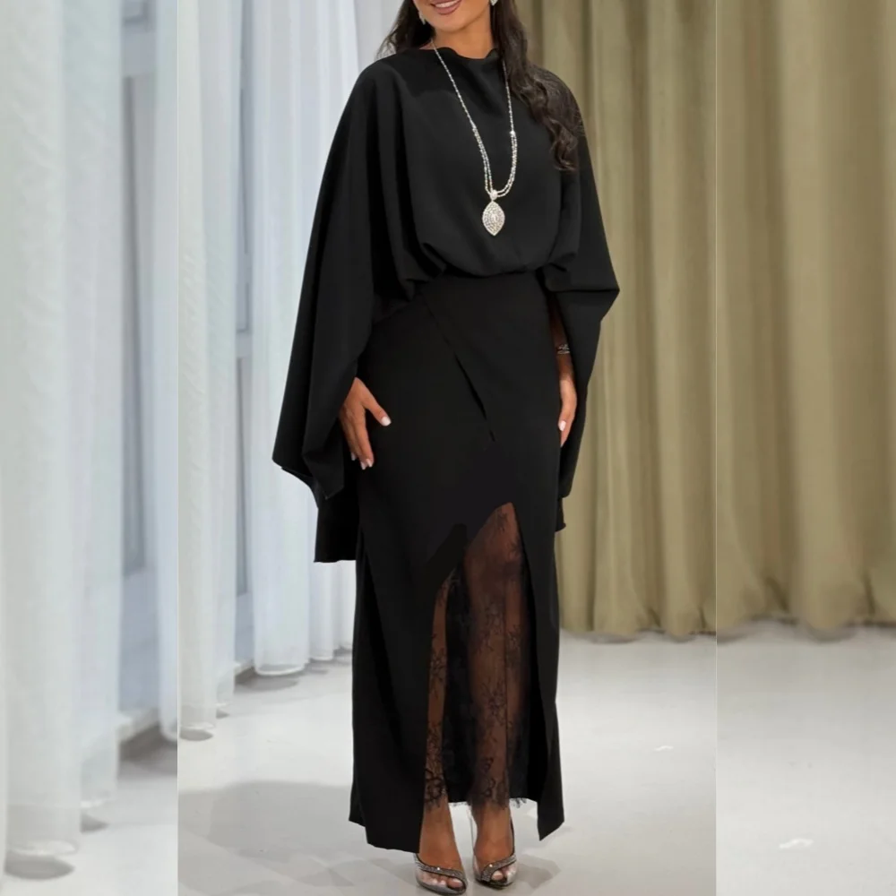 

Customized Unisex Exquisite Jersey Pleat Pattern A-line Scoop Neck Midi Dresses Bespoke Occasion Fashion