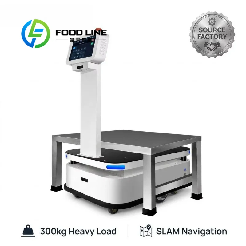 AMR Delivery Robot Laser SLAM Navigation Autonomous Transport Robot For Smart Factory Workshop Parts Transfer And Warehouse