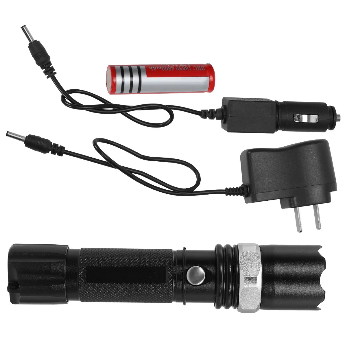 

Набор из 1 шт. портативного фонарика из алюминиевого сплава для кемпинга, миниатюрный перезаряжаемый светодиодный фонарь, водонепроницаемый, с дальним светом и зумом