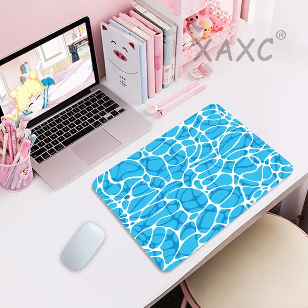 

PC Minimalism Mouse Pad Water Texture Mousepad HD Anti-Slip Rubber Tablemat Office Home Laptop Computer Portable Small Mouse Mat