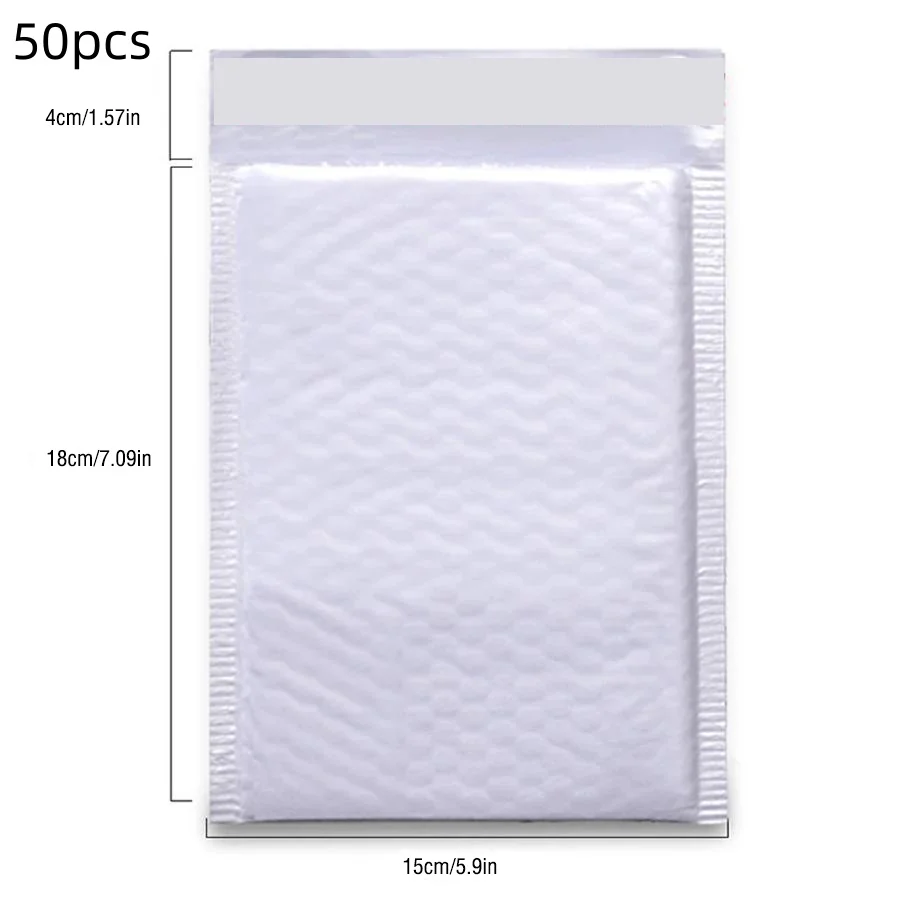 50 STKS 100 STKS Witte Multifunctionele Bubble Mailing Envelop Zelfklevende Verzegelde Express Verpakking Geschikt Voor Meerdere Scenario's