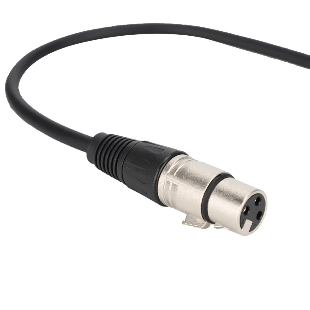 Durable 3.5MM 3.5MM Female to XLR Female/Male 0.3 Meters Length Sound Card Audio Cable Condenser Mic Cable Live Streaming