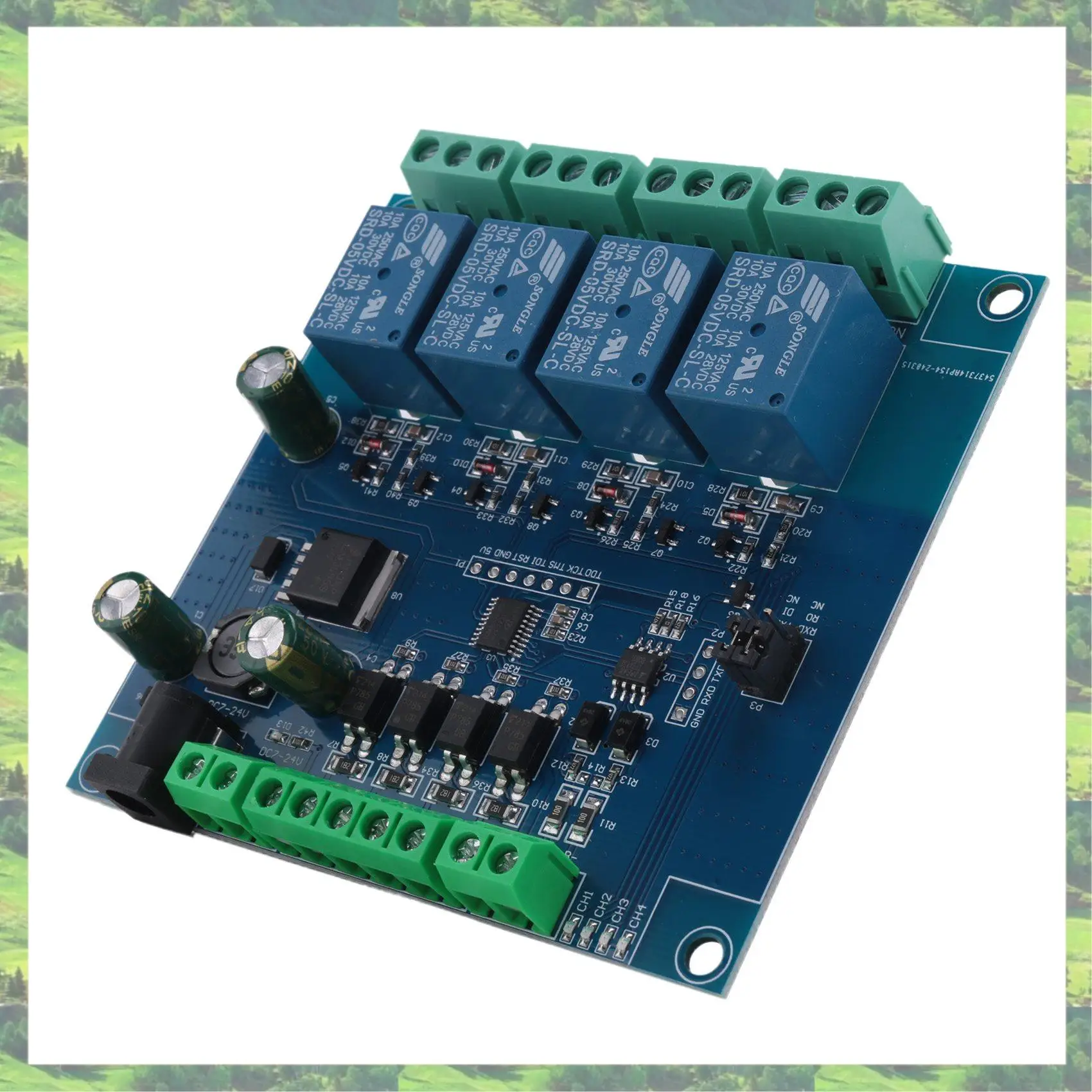 

L72A-Modbus Rtu 4-канальный релейный модуль Вход 485 Ttl Uart Связь 4-канальный вход Релейный модуль 7-24 В
