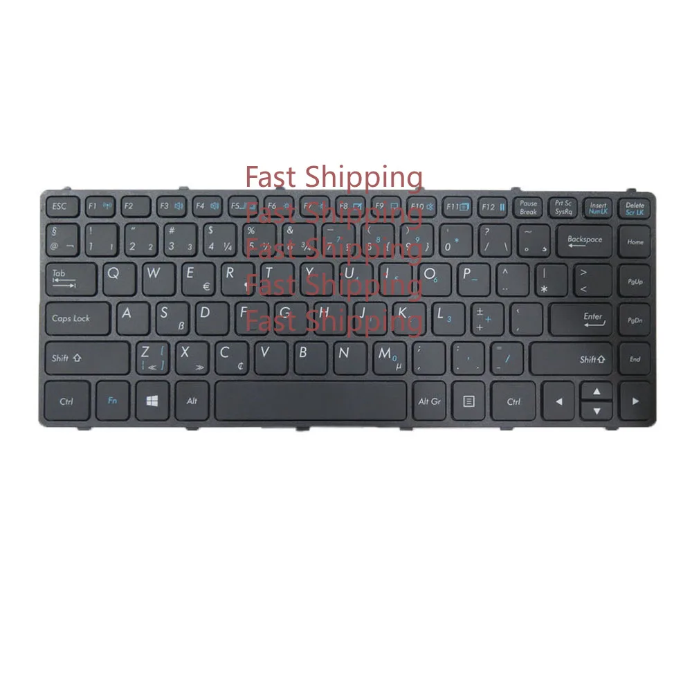 C=For S410 V138418GS1 Keyboard  Getac V138418HS1 V00 DT-RO 531090280049 Netherlands NL Without Backlit Black No Frame
