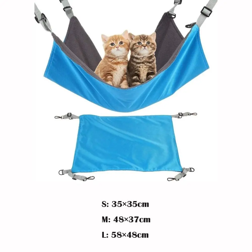 Comodo tappetino per gatti in cotone, traspirante, regolabile, letto sospeso, morbido amaca per gatti, casa per gattini