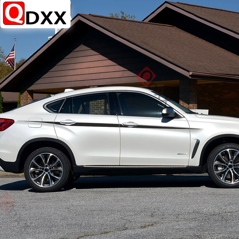 

Car Styling Waistline Stickers M Performance Accent Stripes for BMW X5 F15 F85 X6 F16 F86 Vinyl Decal Graphics Stickers