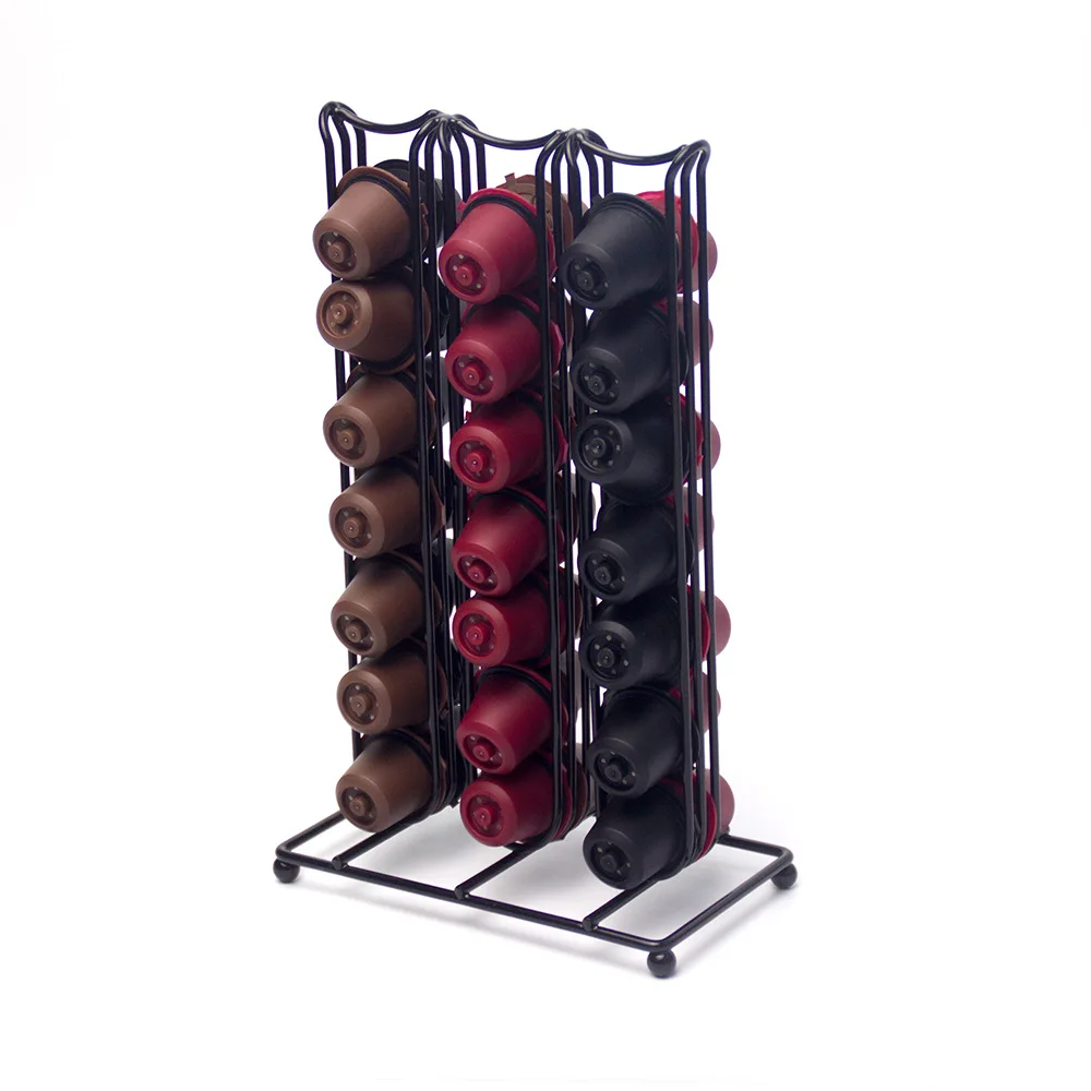 Coffee Pod Holder for Nespresso Original for 40 Nespresso Original Pods With Central Additional Pods Storage
