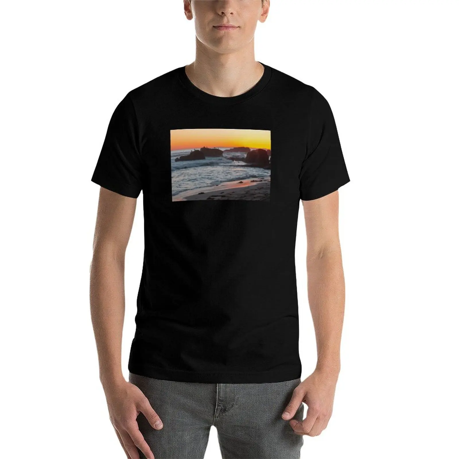 

Laguna Beach Sunset T-Shirt t shirts for man cotton funny man t shirts graphic t shirts cotton 100% T-Shirt