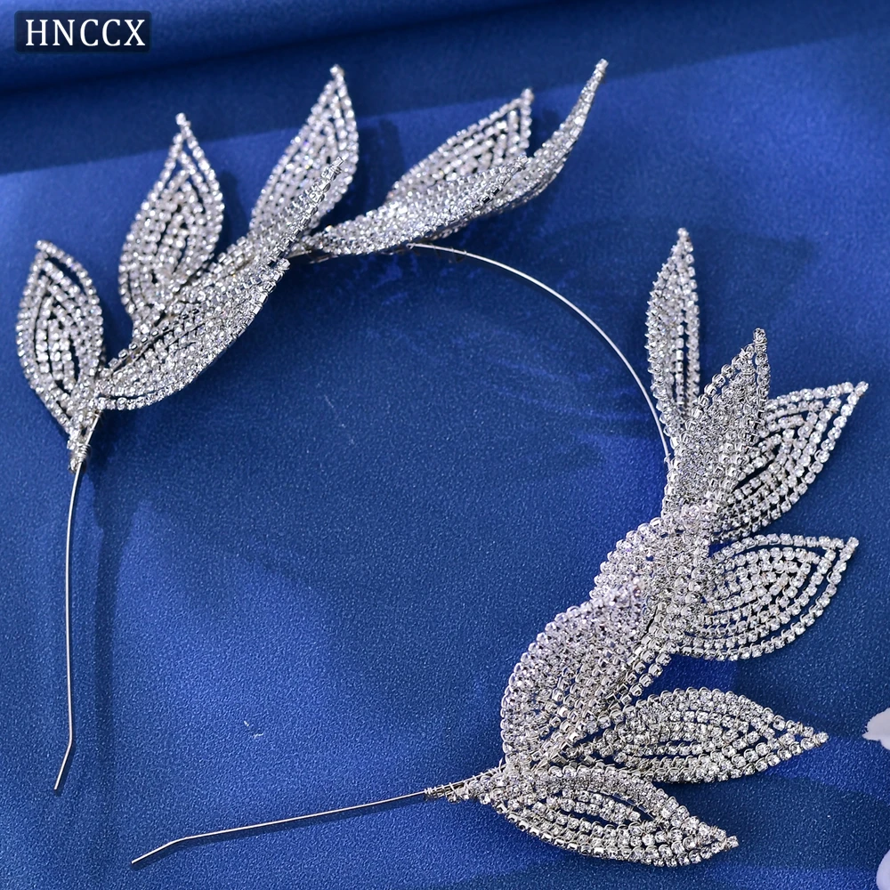 Fashion  Rhinestone Leaves Headband Bridal Wedding Hair Accessories Woman Party Handmade Crystal Headwear CP615