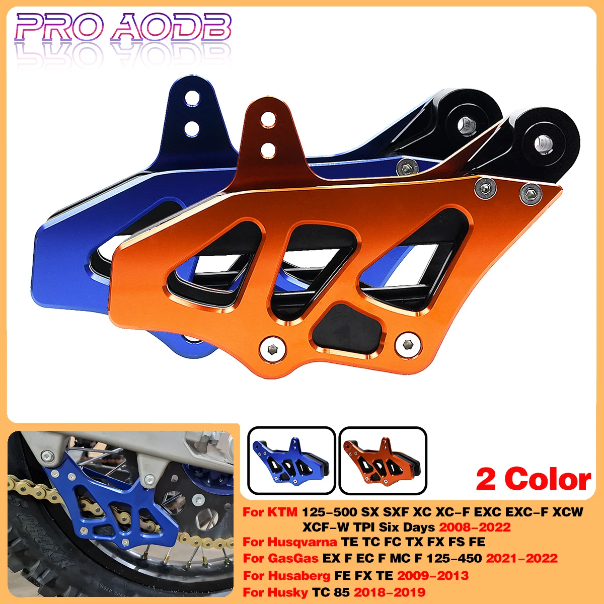 

Motocross CNC Chain Guide Cover Guard Protector For Husqvarna Husaberg Husky 85-501 TC FC TE FE TX FX FS 701 Enduro R /Supermoto