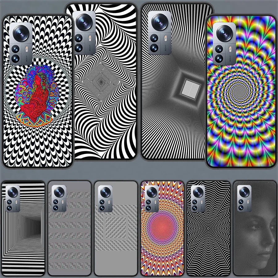 Visual Illusion Art Picture Phone Case For Xiaomi Mi 13 12 Lite 12T 12X 11 Ultra 11i 11T 10 10T 9 Pro 8 CC9 CC9E 6X 5X A2 A1 Cov