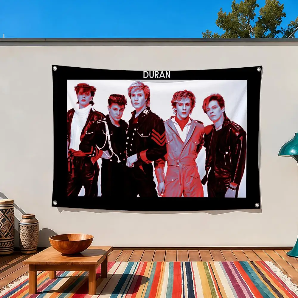 Duran Duran Music Flags Indoor Outdoor Wall Hanging Suitable For Living Room Bedroom And Camping Decorations