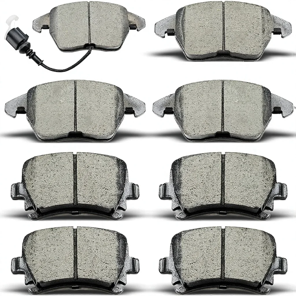 

Ceramic Front & Rear Brake Pads Kit, 8-Piece Set, for Audi A3, VW Golf and Other Models
