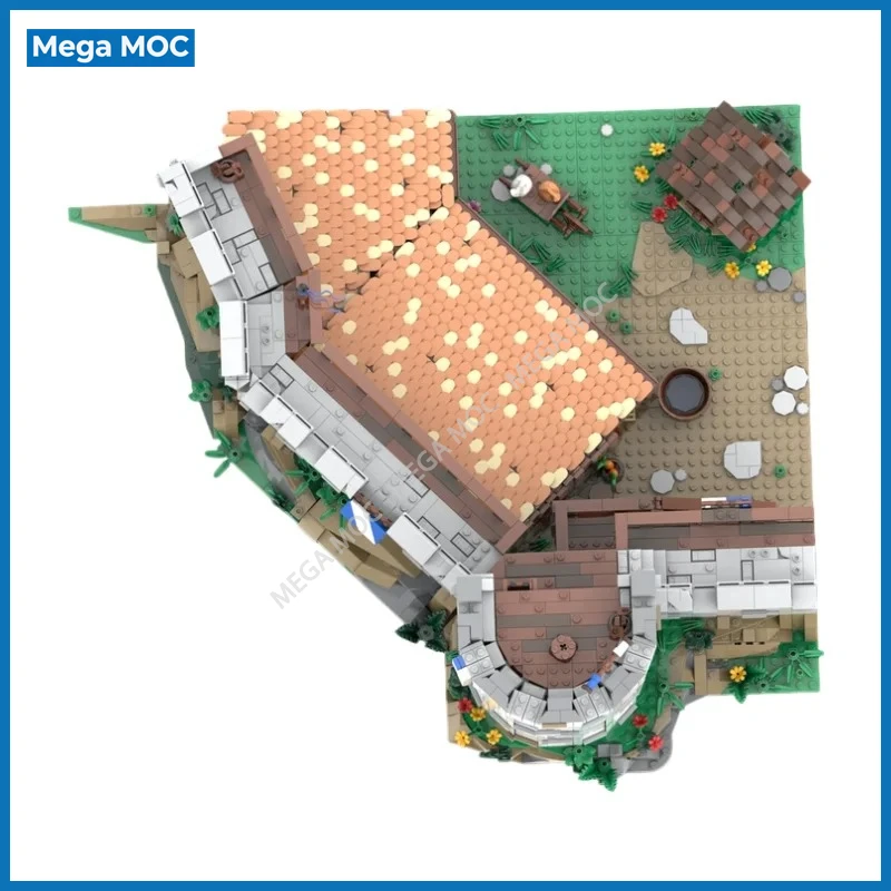 DIY Medieval Castle Diorama Blocks Stables  Functional Ancient Castle Life Scene Accessories, Assembly Brick