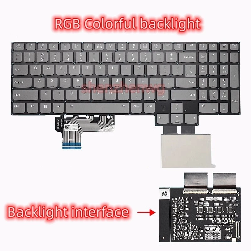 

LL+ New FOR Lenovo Legion S7-15ACH6 S7-15ARH5 S7-15IMH5 US keyboard RGB Coloful Backlit