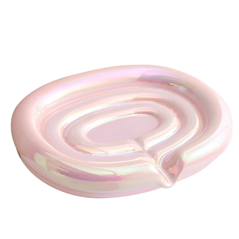 

Light luxury creative ceramic soap box bathroom bathroom toilet washstand drain water storage dish