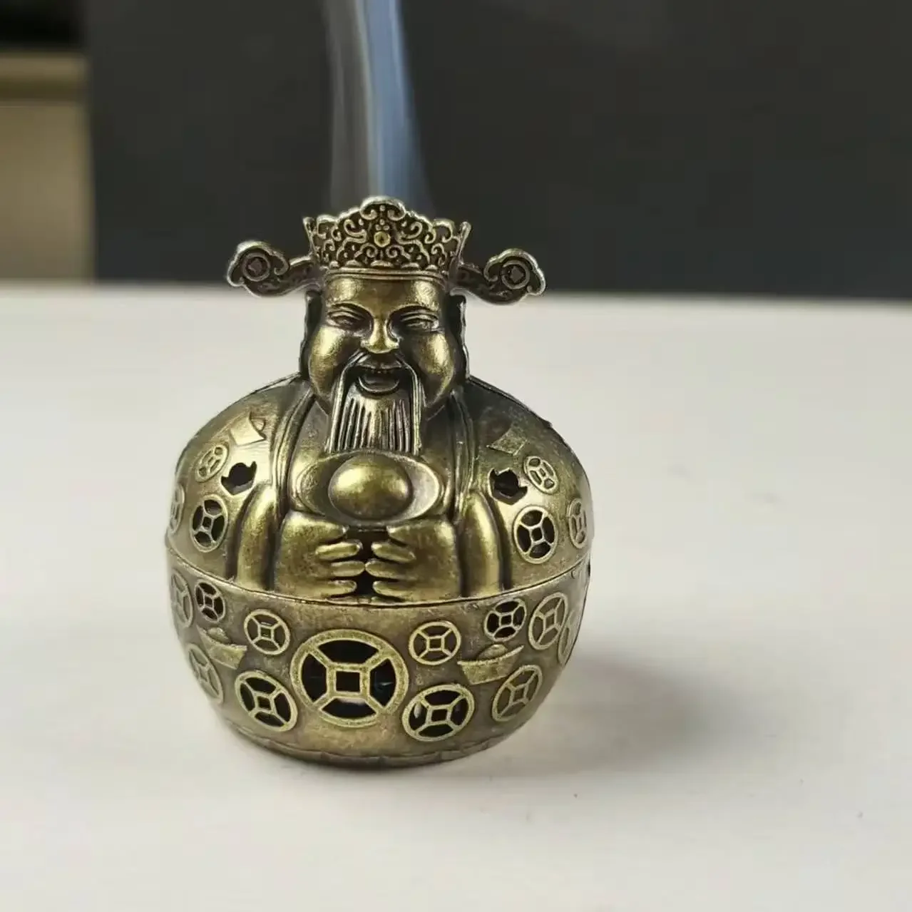 Alloy Incense Burner Holder God Of Wealth Fumigation Incense Burner Stove Home Furnishings Decoration