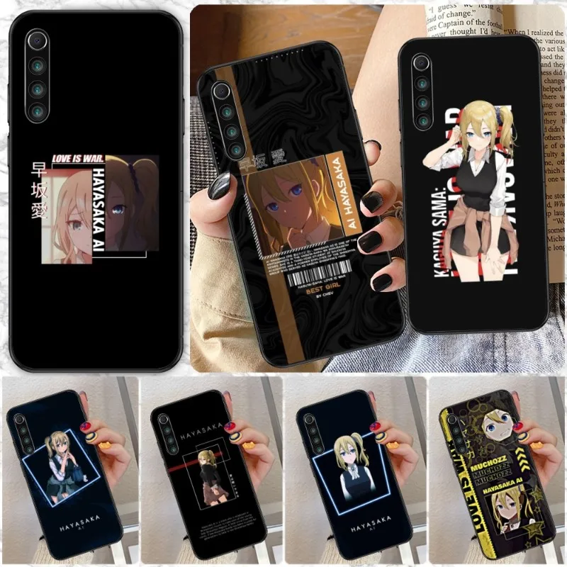 Love is War Hayasaka Phone Case for Xiaomi Redmi Note 11 10 9T 8 7 Pro 9 9A 9C 8 Black Soft Phone Cover Funda