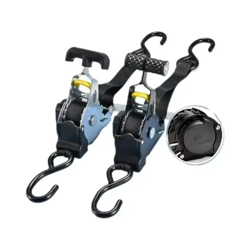 Auto Cargo Straps Retractable Belts Ratchet Tensioner for Load Luggage Motorcycle Car Truck Tie Down Securing Strap Set