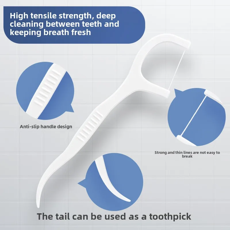 300 pçs/saco mais fino & mais forte palhetas de fio dental limpo entre os dentes escova interdental palito de dente profissional cuidados orais