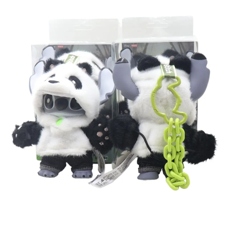 【在庫あり】新品公式ミニソ スティッチ ジェンズストリート限定版 パンダビニールドール＆バッグチャーム トレンディファッションアクセサリーギフト