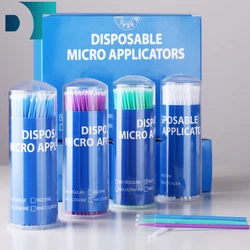 100Pcs/Bottle Dental Micro Brush Denspay Disposable Micro Brushes Applicators Brush Teeth Oral Dentist Materials Extension