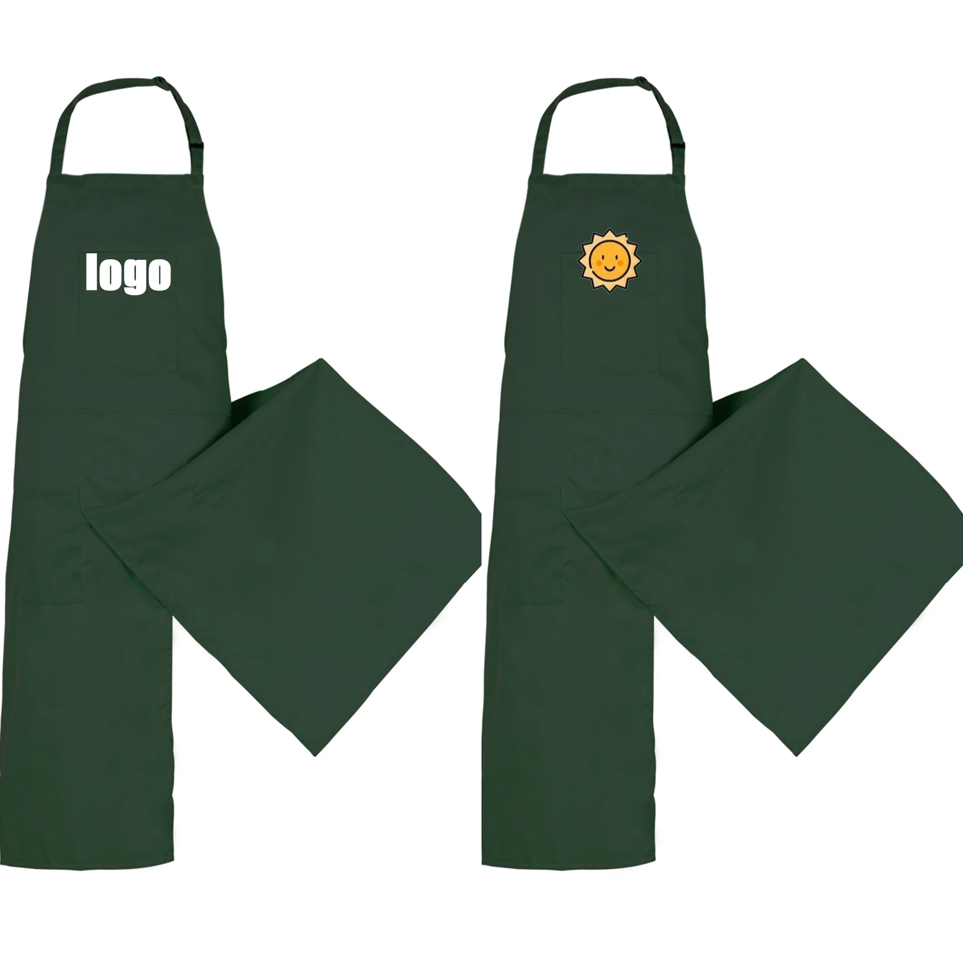 Premium Waterresistant Bib Apron With Split Legs For Ceramic Artists Customizable With Logo