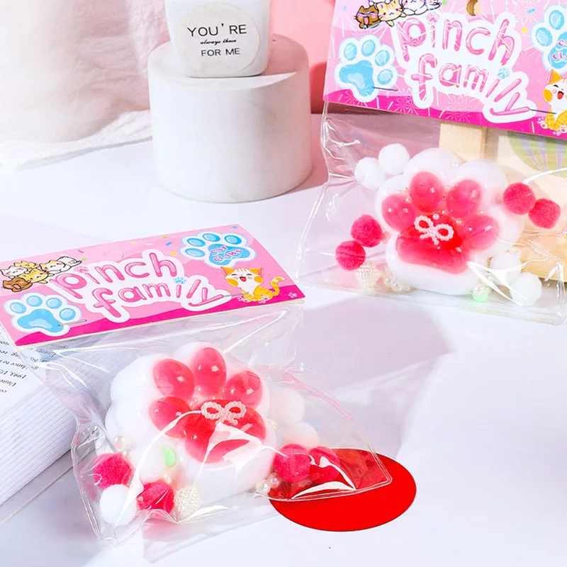 猫の足を絞るおもちゃ,創造的で柔らかくてかわいい,ストレス解消,ゆっくりとしたリバウンドシミュレーション,減圧アーティファクト