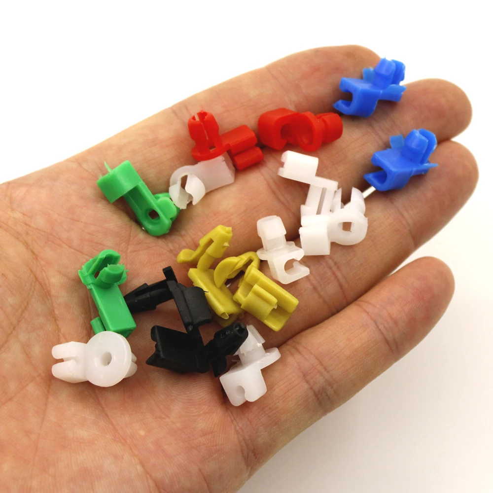 

Автомобильный дверной замок, стержень, зажим, модели крепежа, 16 шт., пластиковые зажимы для renault, 2 кнопки, Kangoo DACIA Scenic Megane Sandero Ca