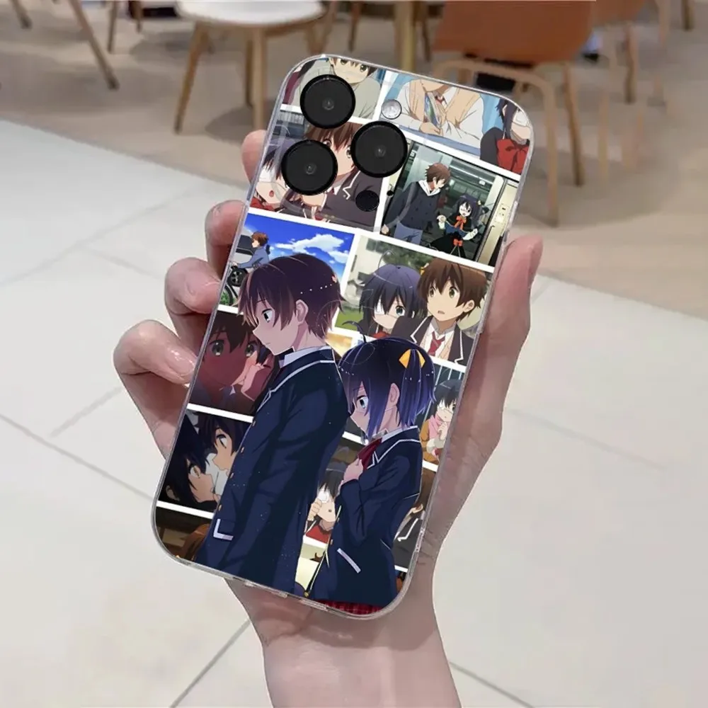 Rikka Takanashi Togashi Yuuta  Phone Case For iPhone 15,14,13,12,11 Plus,Pro,Max,XR,XS,X,7,8 Plus,SE,Mini Transparent Soft Cover