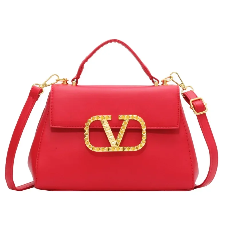 2025 Bolso de hombro fresco de gran capacidad para mujer | Diseño de letras de moda | Estilo mensajero cuadrado pequeño | Simple y portátil