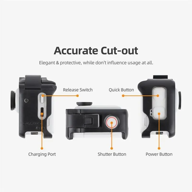 SUNNYLIFE For GO 3 GO 3S Camera Protective Bezel Accessories Anti-Bump Drop Quick Release Protective Frame-A31R