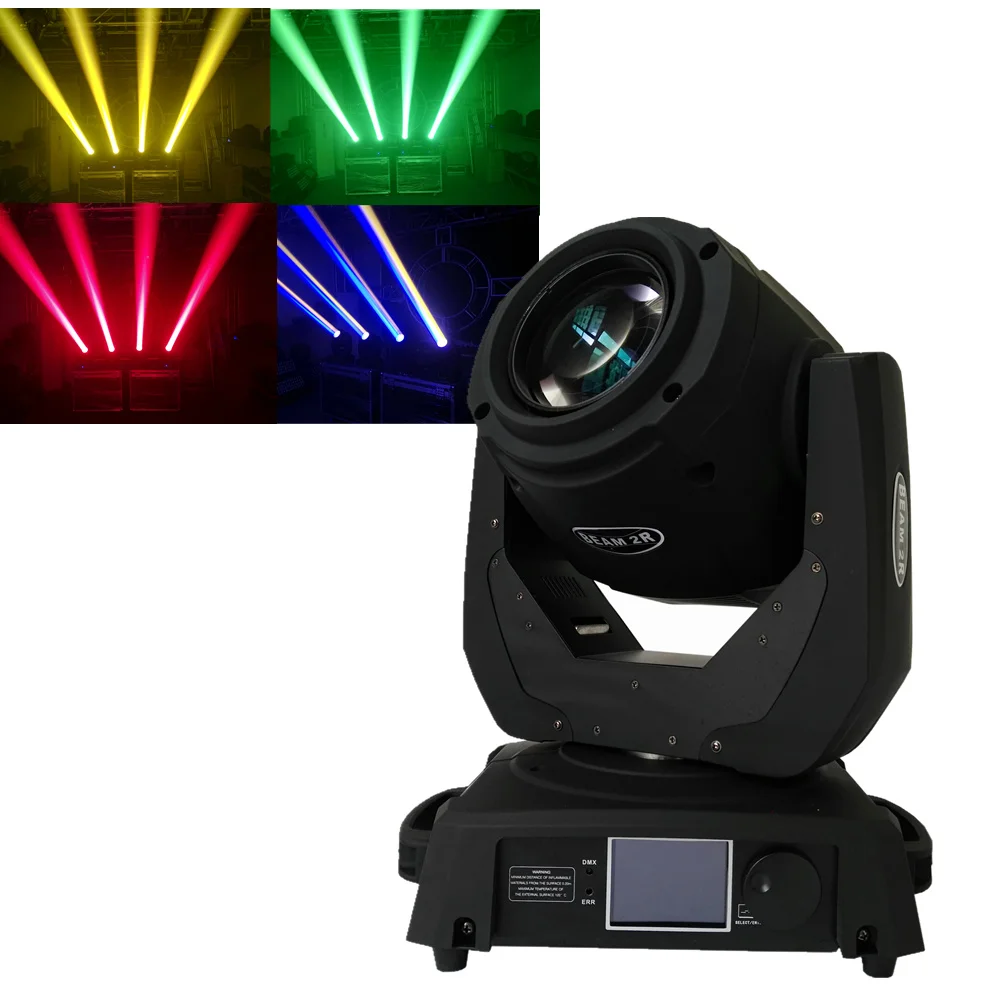 

4pcs/lot 132 W R2 Elation Razor 24-facet Rotating Prism Rainbow Focus Frost Effect Platinum 132 Watt 2R Beam Moving Head Light