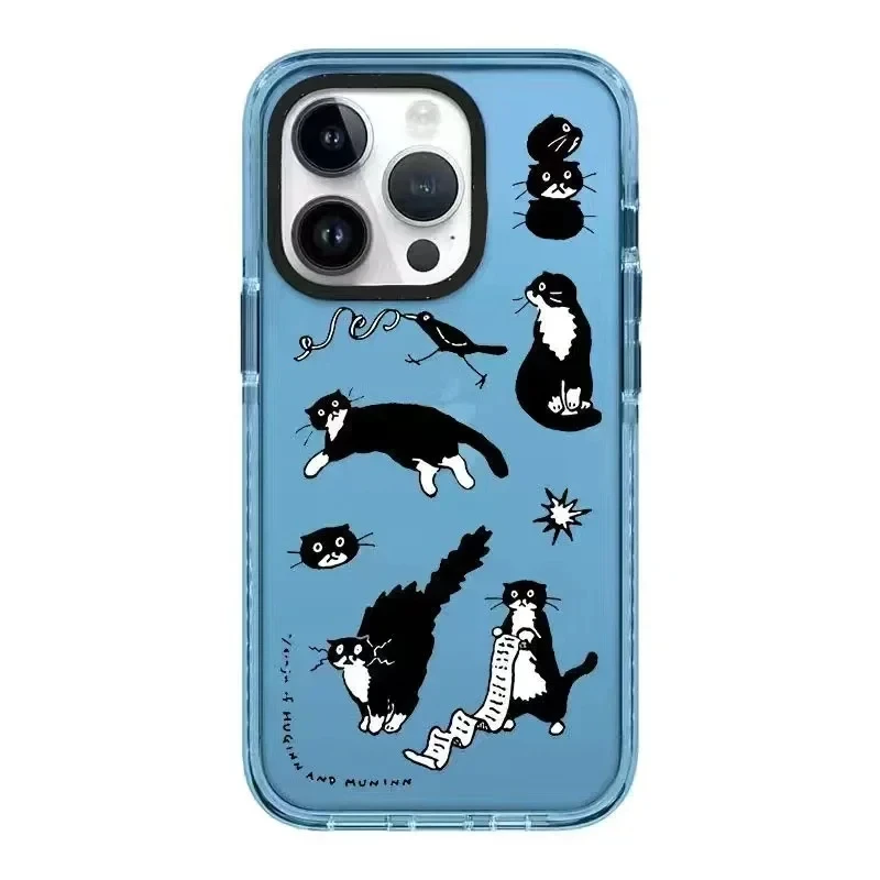 

2.0 Version Acrylic Upgrade Border Magic Cat Phone Case Cover for IPhone 11 12 13 14 15 Pro Max Case for IPhone 15 Pro Max