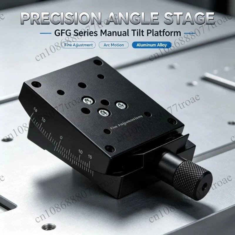 X Axis Manual Angle Tilt Platform Precision Adjustment Stage Goniometer GFG40-60-60 for Optical Measurement
