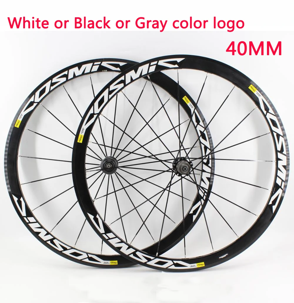 Newest 700C 40mm Road bike 6061 Aluminum alloy bicycle wheelset clincher rim Thru Axle center lock Disc brake hub for 8/9/10/11S