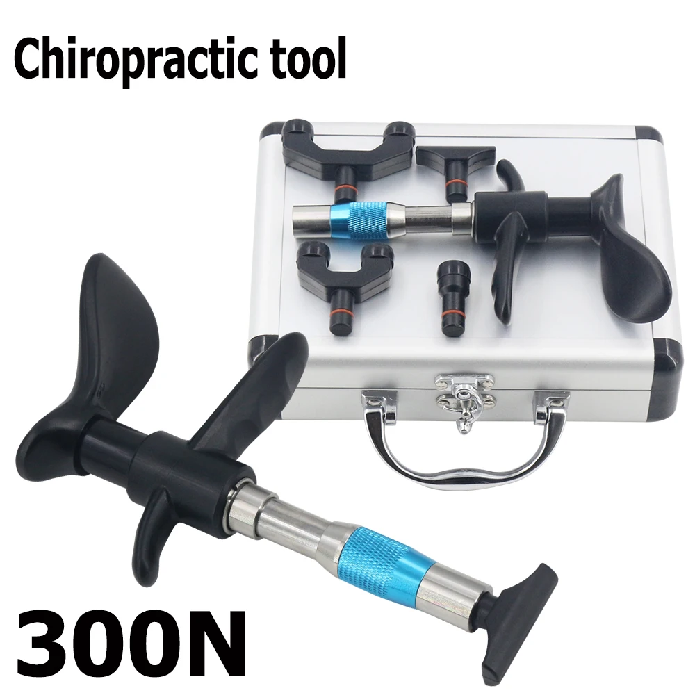 

Chiropractic Adjusting Tool Four Heads Massage Spine Adjust Corrector Therapy Joint Impulse Spinal Portable Manual Massager Gun