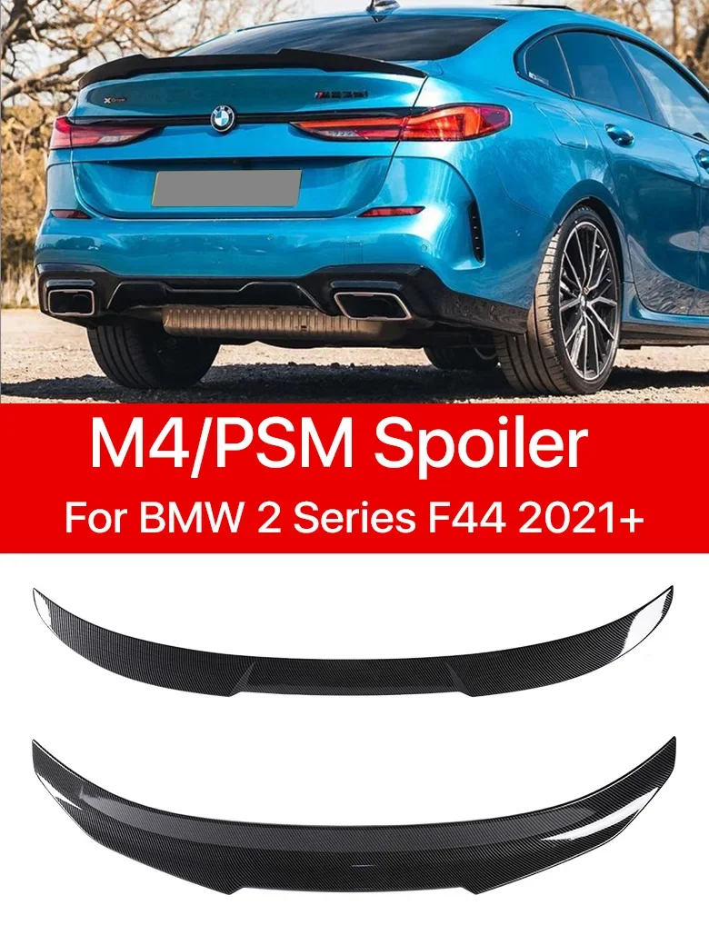 

Carbon Fiber Rear Lip Bumper Trunk Wing Tail Kit M4 PSM Style Roof Spoiler for BMW 2 Series F44 2021 2022 20203 2024 Gloss Black