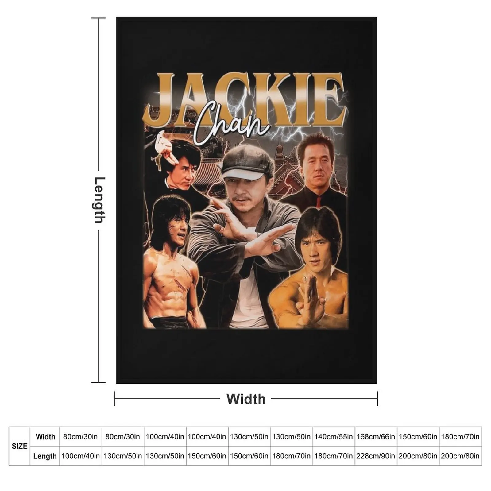 Jackie Kungfu Martial Arts Throw Blanket Vintage Luxury Thicken For Sofa Thin Thermals For Travel Blankets