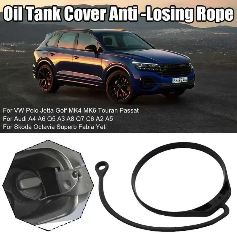

VW Golf Polo Jetta Fuel Cap Rope Replacement for Audi A4 A6 Q5 Bora Passat CC Tiguan Emergency Gas Tank Cover Line Heavy Duty