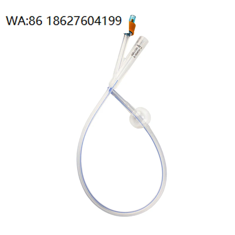 I CE Medical Consumables Surgical Instrument 3 Way Urinary Silicone Foley Catheter Fr8~Fr26 Size for Hospital Urology Clinical