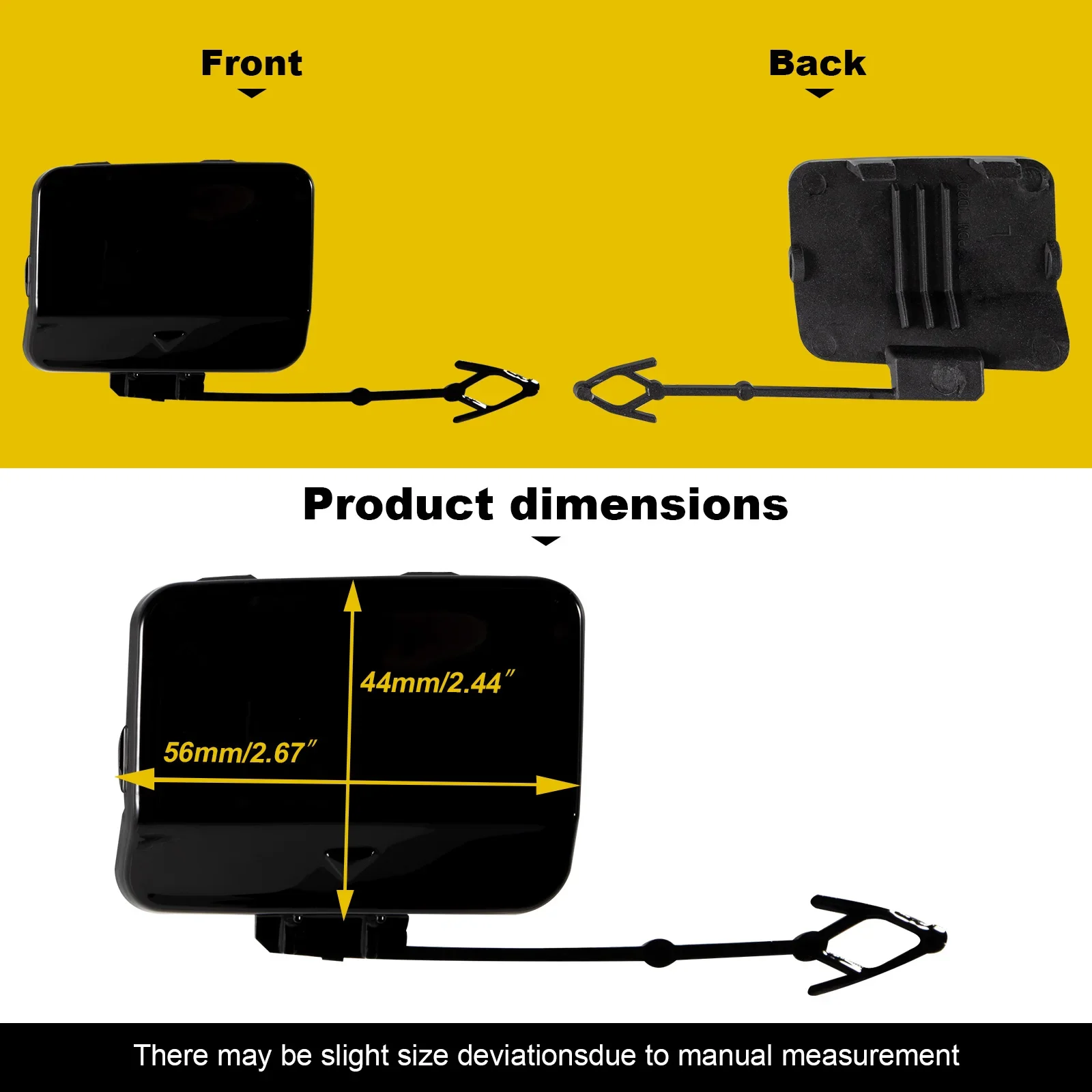 For BMW X5 Series E70 LCI 30i 35i 40i 30dX 35iX 2011- 2013 Rear Bumper Tow Hook Cover Cap 51127271815 51127271816 Towing Eye Cap