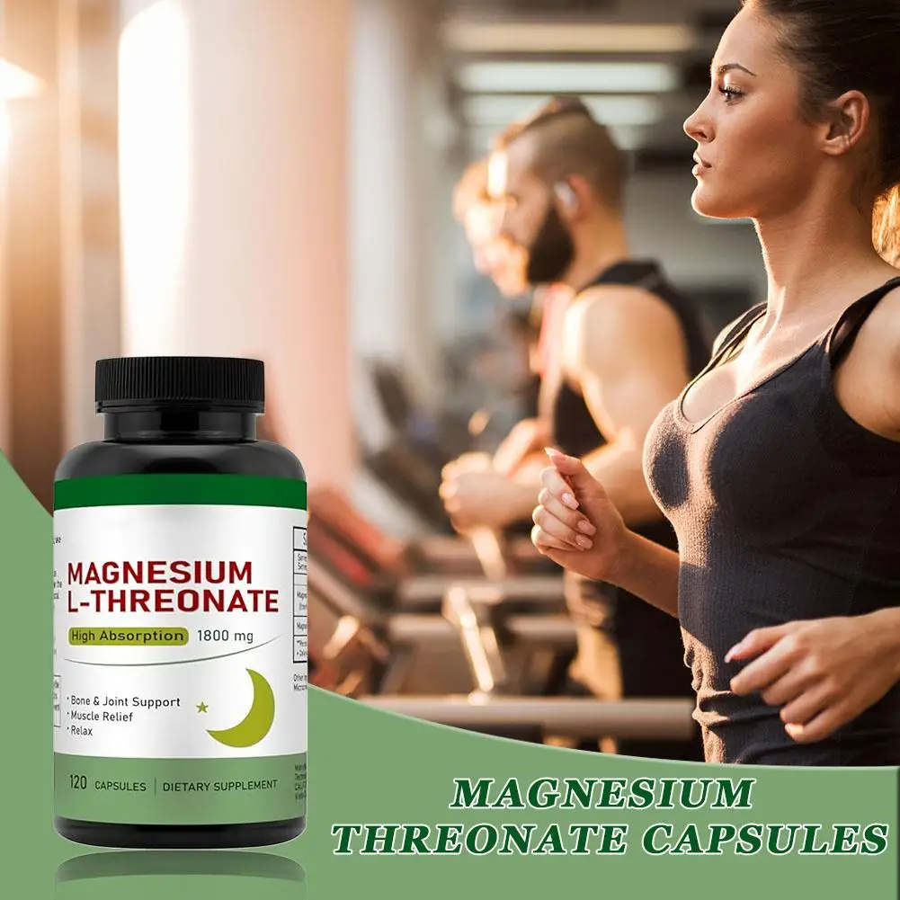 90pcs/bottle Magnesium Gluconate Sudonate Capsules Improve Sleep Quality Body Relaxation Keep Energy Work Sport Performance