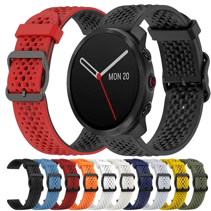 Two-Tone Silicone 20mm 22mm Strap For Polar ignite 2 3/Pacer/Unite Wristband For Polar Vantage V3 M M2 M3 Grit X Pro X2 Pro Band