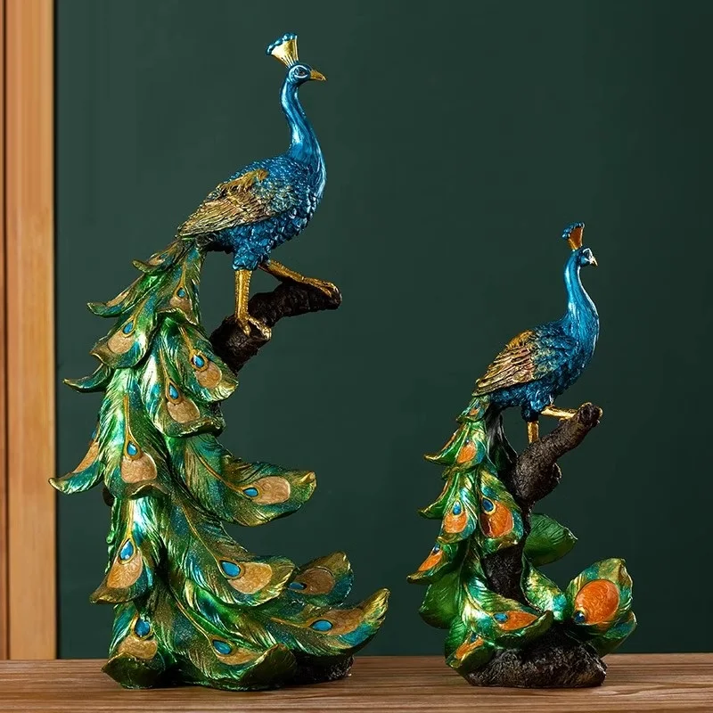 

Creative Peacock European Light Luxury Living Room Tv Cabinet Wine Cabinet Decoration Ornaments, Home Decoration Crafts