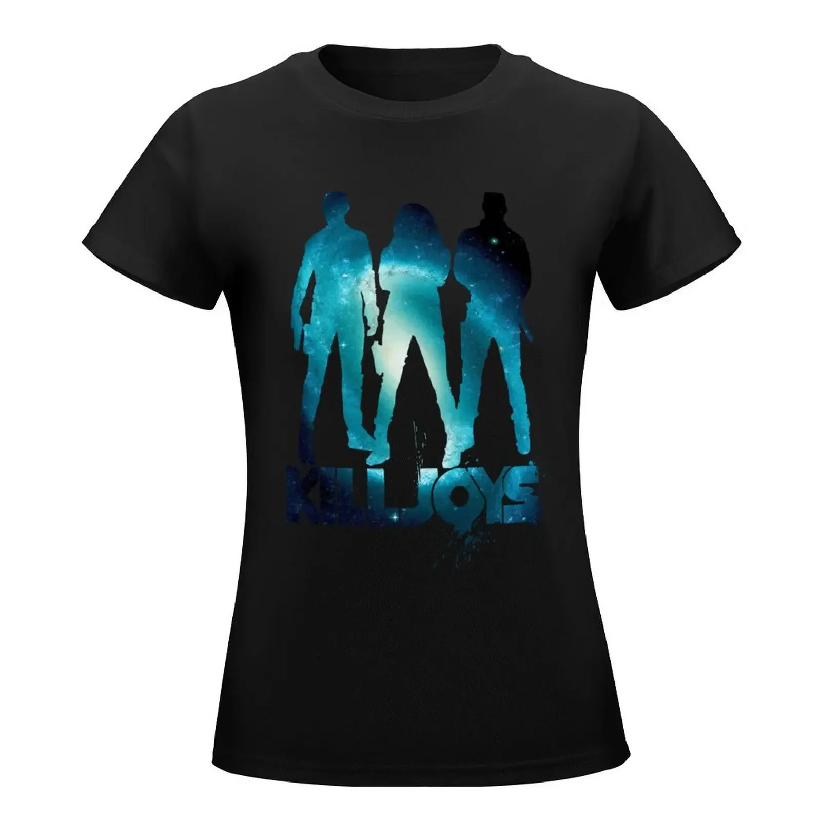 killjoys - blue T-Shirt female summer top anime clothes plus size tops Women t shirt