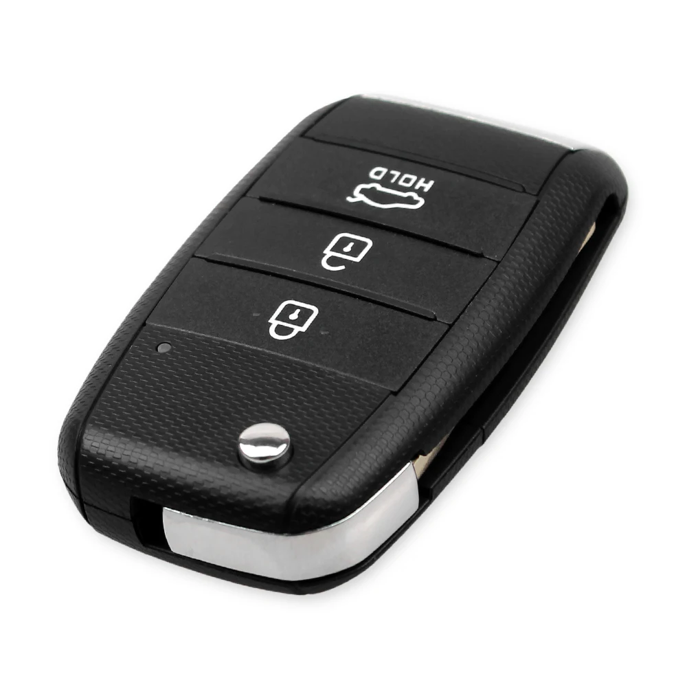 KEYYOU 3 Buttons For Kia KIA K2 K3 K5 Carens Cerato Forte Car Fob Cover Housing Remote Key Case Flip Folding